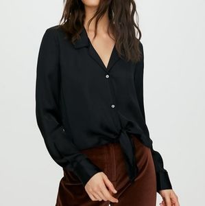 Wilfred front tie vegan silk Cupro 100% crop